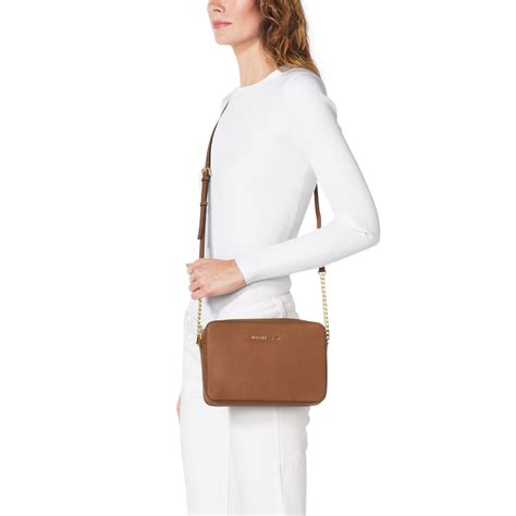 michael kors saffiano tas|michael kors large saffiano crossbody.